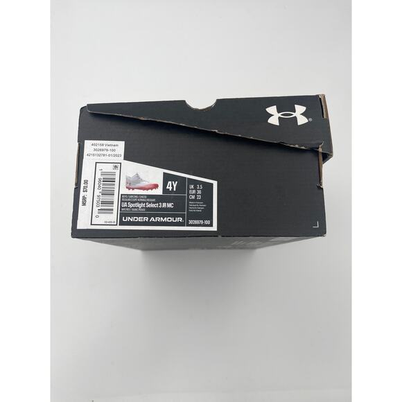 NIB Under Armour Spotlight Select 3 Jr MC Football Cleats - Size 4Y - Picture 6 of 7